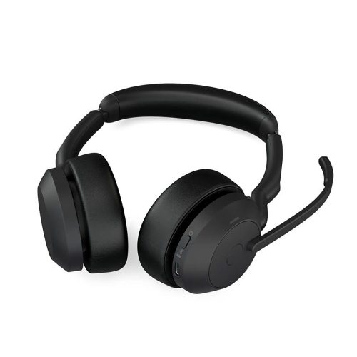 Jabra Evolve2 55 UC Stereo Bluetooth Headset töltőállomással (USB-A)