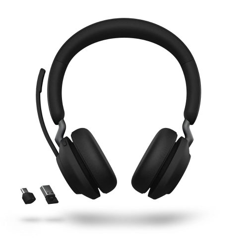 Jabra Evolve2 65 UC Stereo Bluetooth headset töltőállomással